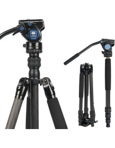 Trépied Sirui Traveler 7C Carbone avec tête video VA-5 2