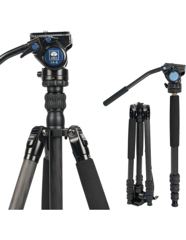 Trépied Sirui Traveler 7C Carbone avec tête video VA-5