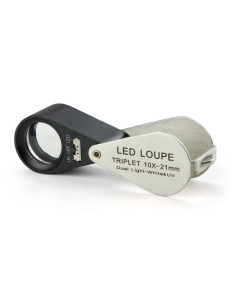 Loupe de terrain Triplet achromatique 10x LED-UV