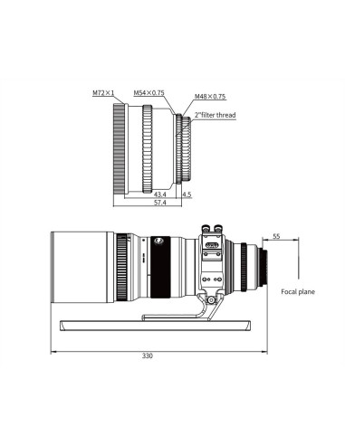 Réducteur 0.7x Askar FRA400C