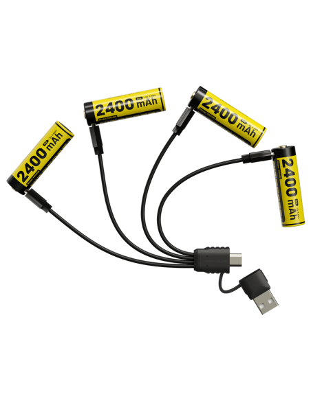 Pack 4 batteries AA NH2400 Nitecore