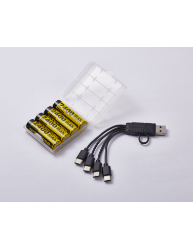 Pack 4 batteries AA NH2400 Nitecore