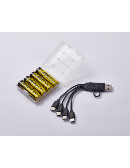 Pack 4 batteries AA NH2400 Nitecore