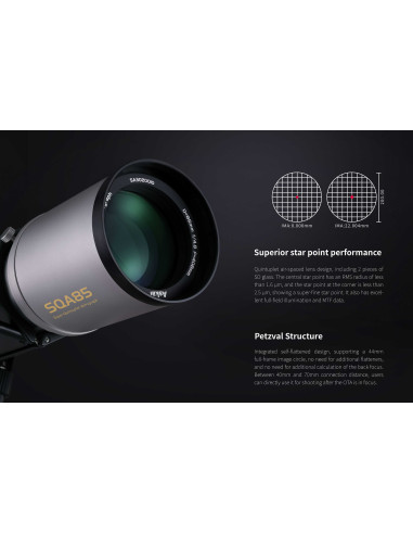 Lunette Askar SQA85 f/4.8 Quintuplet Apo