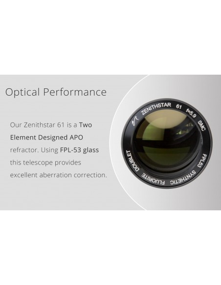 Lunette ZenithStar 61 ED William Optics