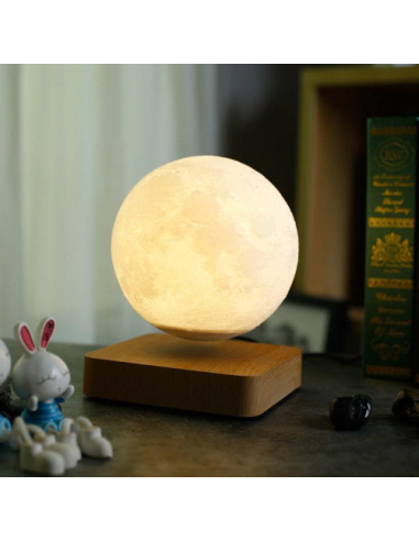 Globe Lune lumineux en lévitation Moonflight