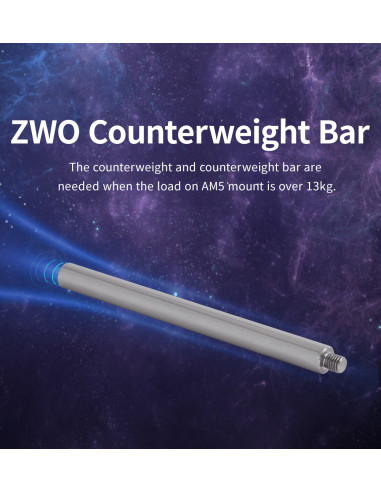 Barre contrepoids ZWO pour AM3 & AM5