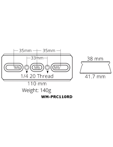 Queue d'aronde William Optics DSD Vixen