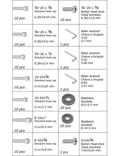 Kit de 125 pièces de vis US et divers 2