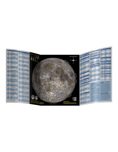 Carte de la Lune plastifiée Orion