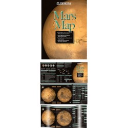 Carte&Guide d'observation de Mars plastifiée
