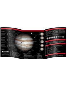 Carte&Guide d'observation de Jupiter plastifiée 2