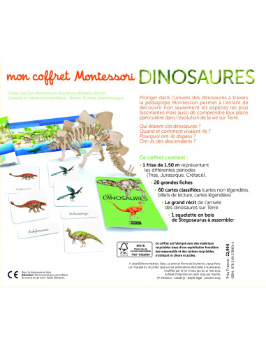 Mon coffret Montessori dinosaures