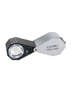 Loupe de terrain. Triplet achromatique 15x LED