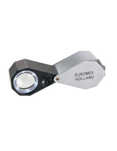Loupe de terrain. Triplet achromatique 15x LED