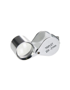 Loupe de terrain. Triplet achromatique 20x