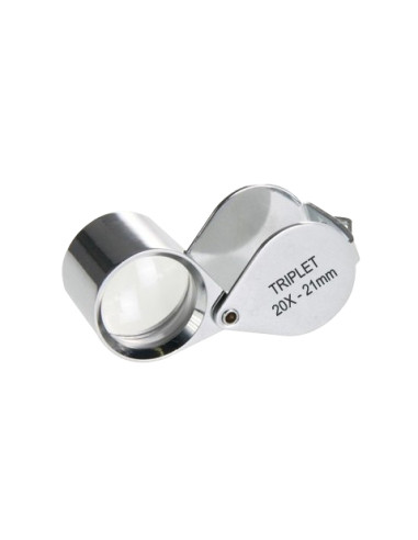 Loupe de terrain. Triplet achromatique 20x