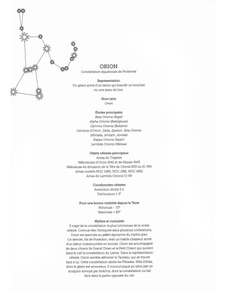 Un merveilleux voyage parmi les constellations