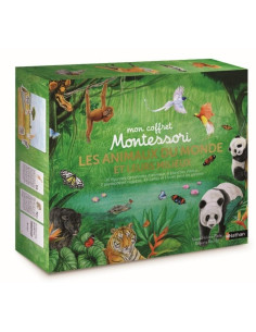 Coffret Montessori : les animaux du monde et leurs milieux