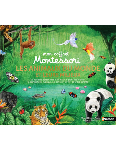 Coffret Montessori : les animaux du monde et leurs milieux