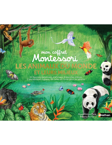 Coffret Montessori : les animaux du monde et leurs milieux
